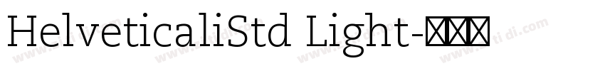 HelveticaliStd Light字体转换